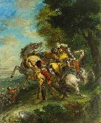 Eugene Delacroix Weislingen Captured by Goetz's Men oil painting artist
